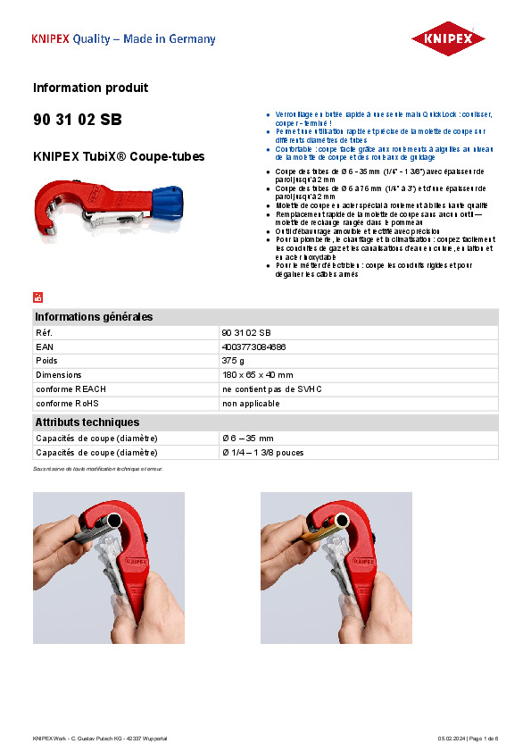Fiche produit