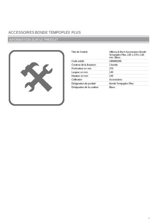 Fiche produit