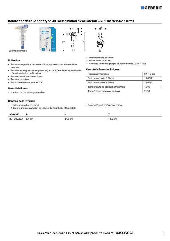 Fiche produit