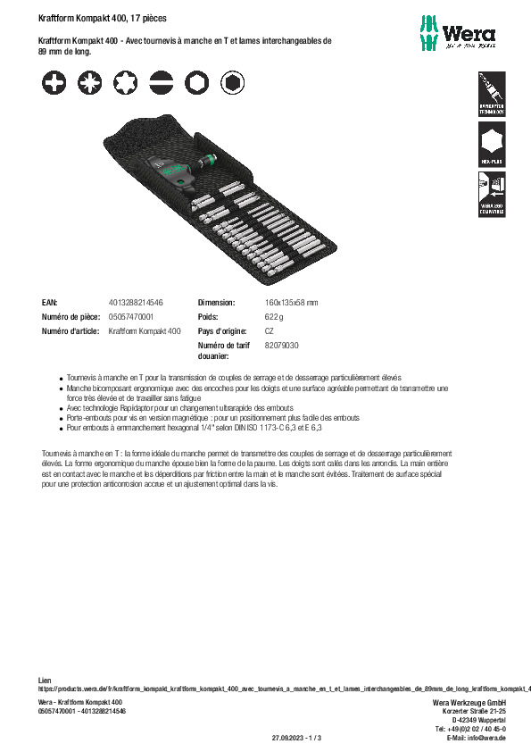 Fiche produit