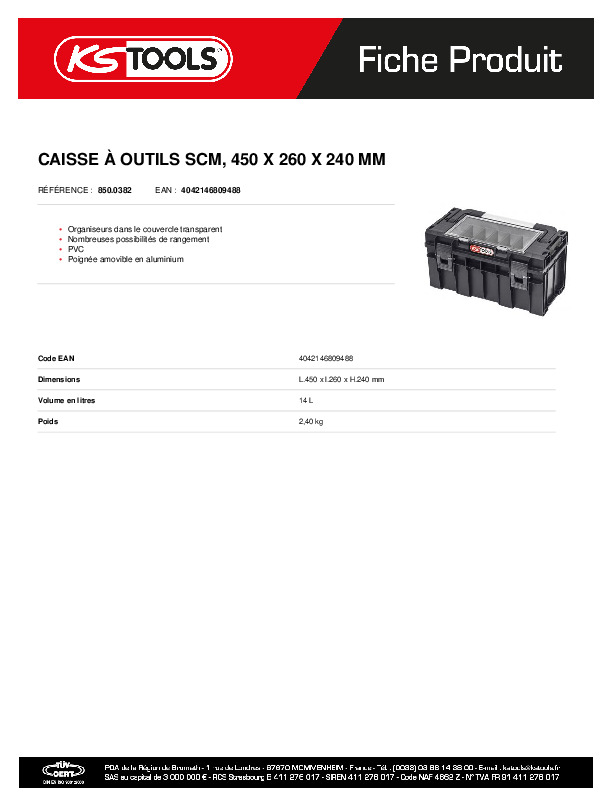 Fiche produit