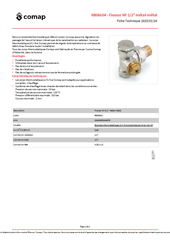 Fiche produit