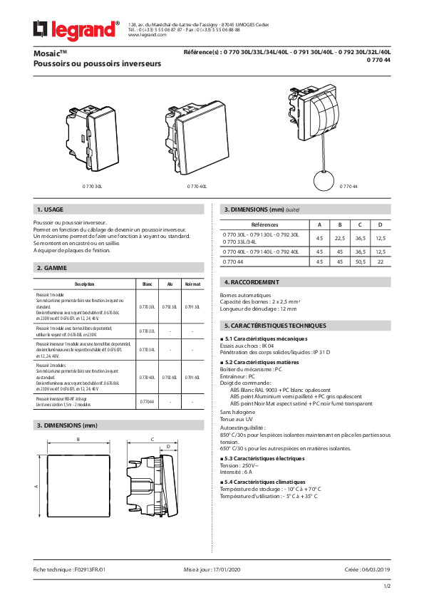 Fiche produit