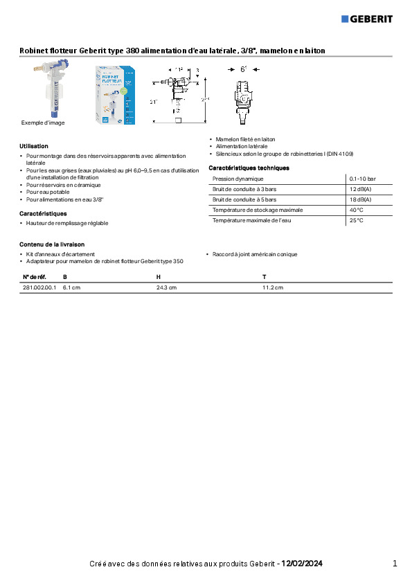 Fiche produit