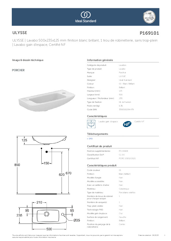 Fiche produit