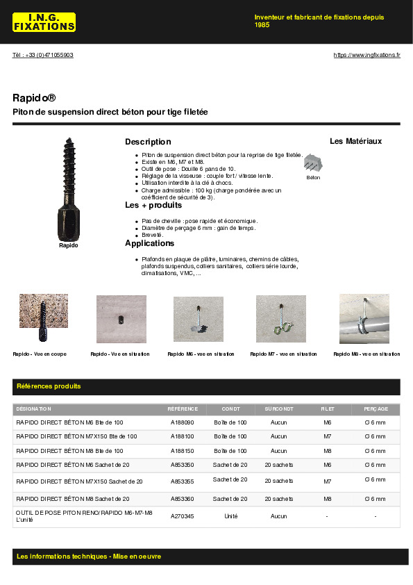 Fiche produit