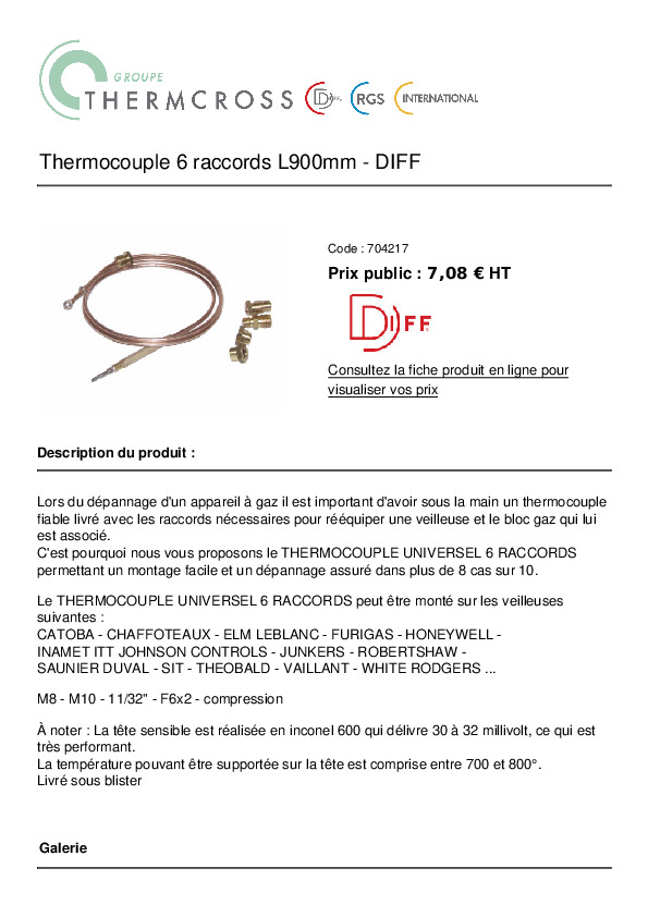 Fiche produit