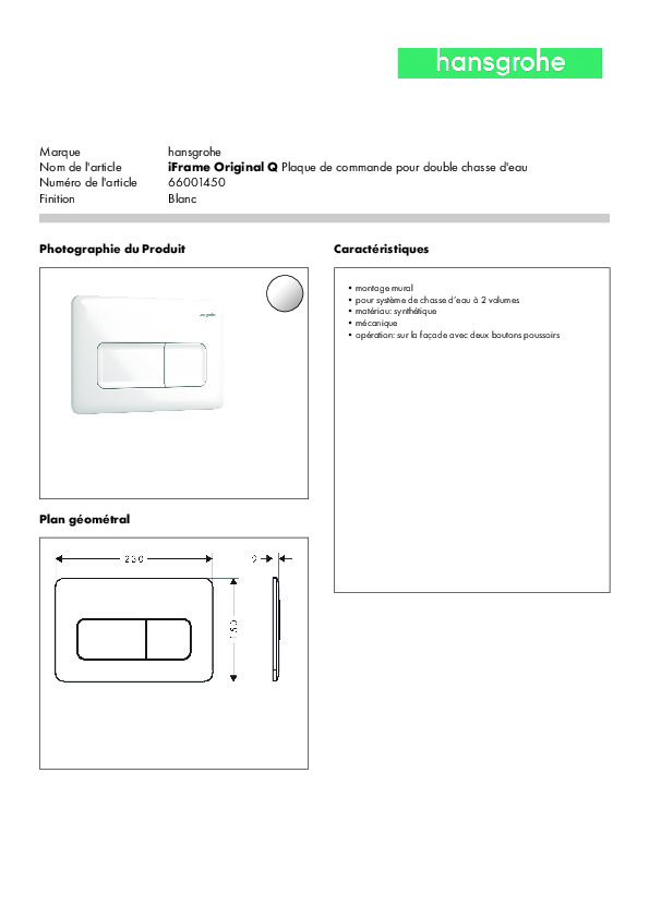 Fiche produit