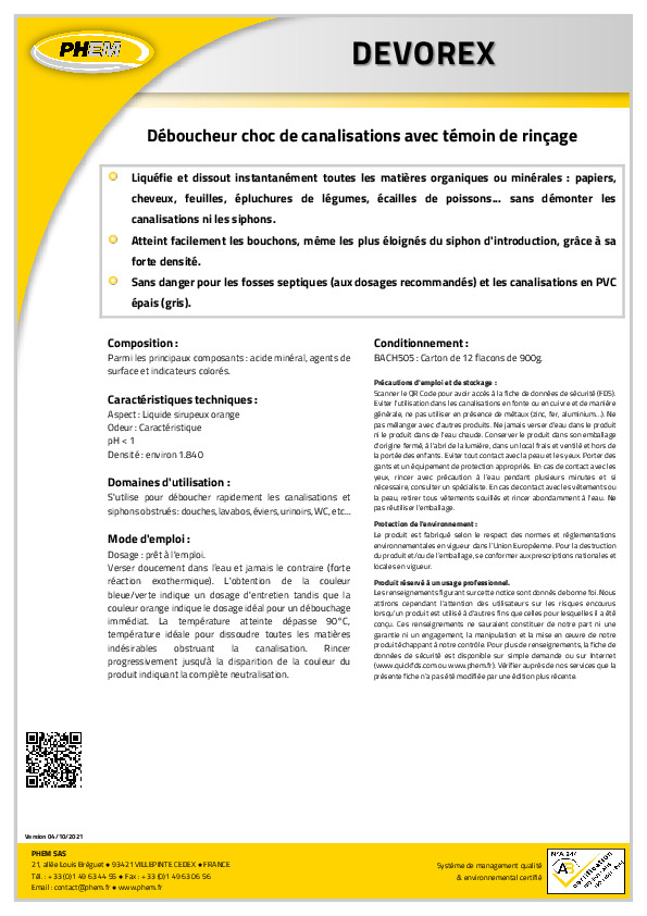 Fiche produit