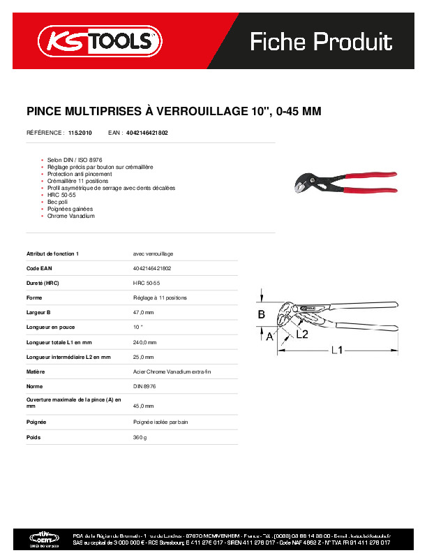 Fiche produit