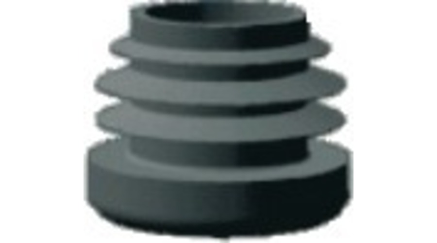 Embout entrant polyéthylène rond noir