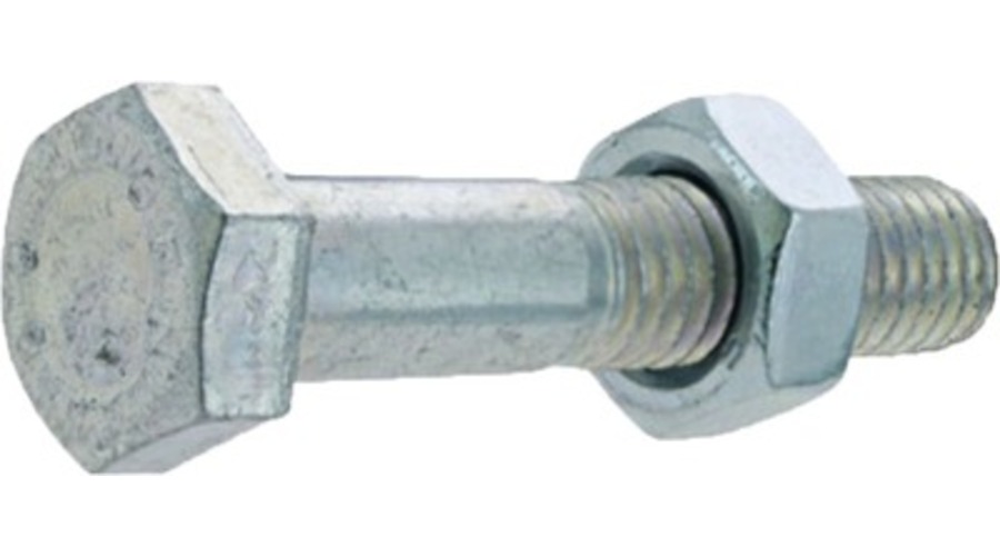 Boulon avec vis et écrou hexagonaux (PC)