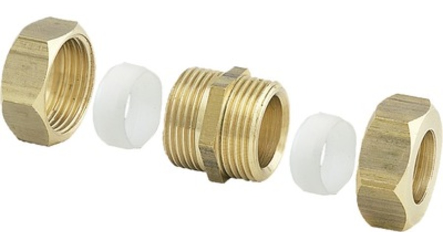 Manchon laiton à visser égal bicône