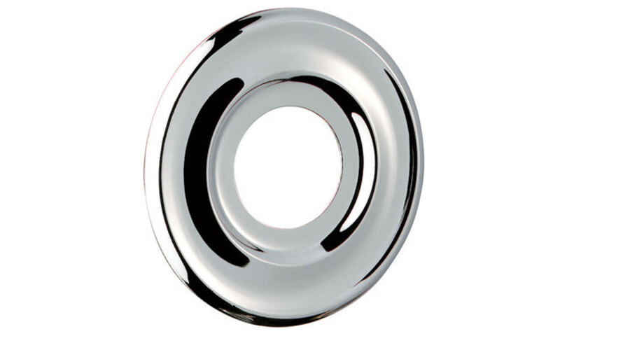 ROSACE PLATE A MOULURE D1/2 CHROME