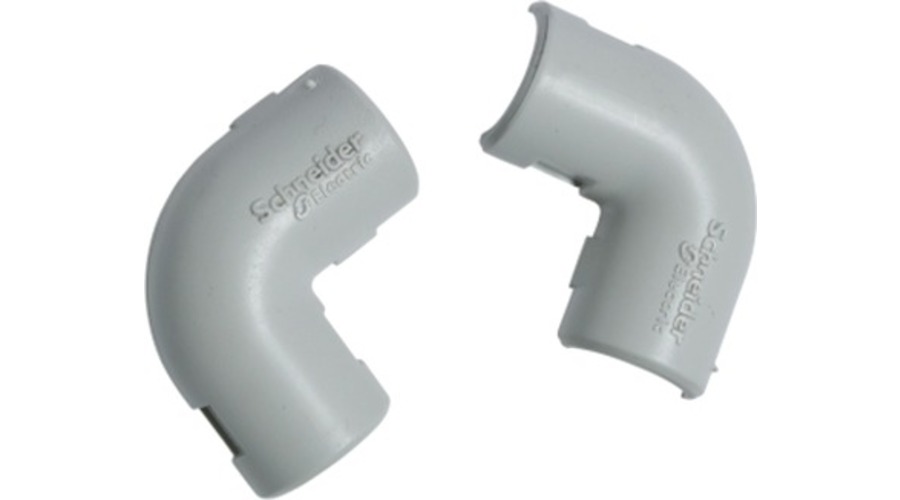 COUDE (EQUERRE) POUR TUBE IRL GRIS D20
