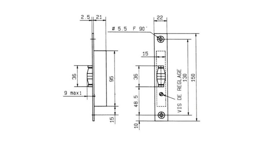 Serrure encaster FIC porte [*** Serrure encaster FIC porte ***]
