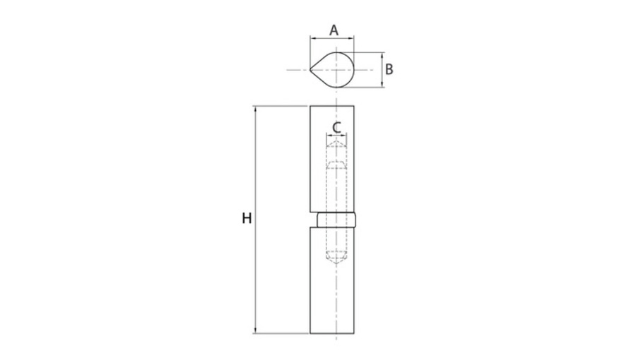 Paumelle acier FIC porte [*** Paumelle acier FIC porte ***]
