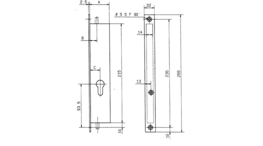 Serrure encastrer FIC porte [*** Serrure encastrer FIC porte ***]