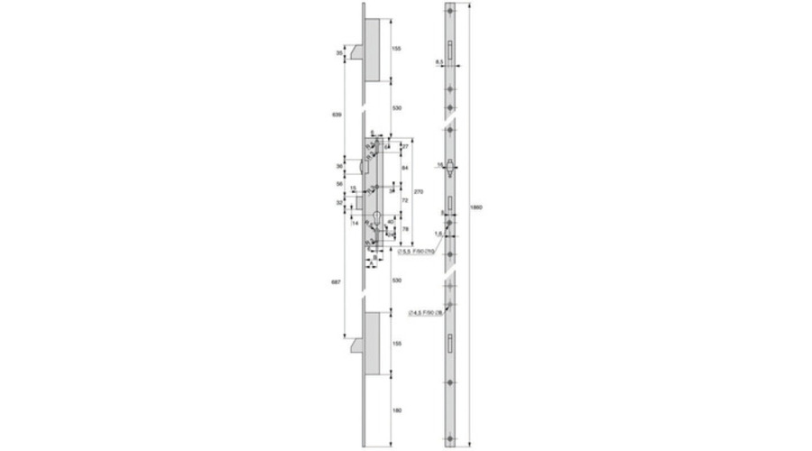 Serrure encastrer porte FIC [*** Serrure encastrer porte FIC ***]