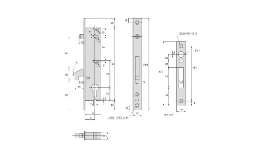 Serrure encastrer porte FIC [*** Serrure encastrer porte FIC ***]