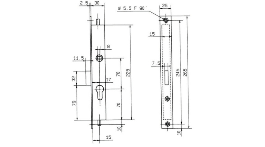 Serrure encastrer FIC porte [*** Serrure encastrer FIC porte ***]