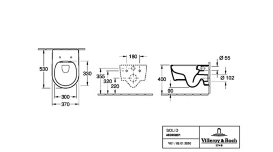 WC suspendu Villeroy FIC [*** WC suspendu Villeroy FIC ***]